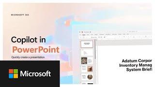 Copilot in PowerPoint   Quickly generate ideas