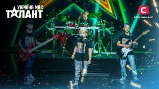 Childrens rock band Сontra Bass pumps up the crowd – Ukraines Got Talent 2021 – Episode 8