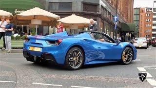 Supercars in London Part 30 - Aventador SVs AMG GT-S 488 Spider & More