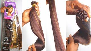 DIY Bone Straight weave using Kanekalon hair. Turn your Kanekalon hair to human hair