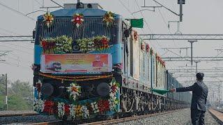 World’s first Electric hauled Double Stack 1.5 Km long Container Train - Indian Railways