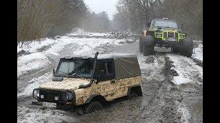 ЛуАЗы на ТАНКОВОЙ ДОРОГЕ наравне с БОЛЬШИМИ OFF-ROAD 4X4