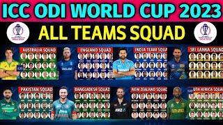ICC World Cup 2023 - All Team Squad  ODI Cricket World Cup 2023 All Teams Squad  WC 2023 Squad