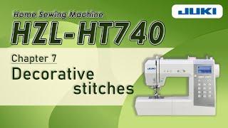 JUKI HZL-HT740 CH7 -Decorative stitch-