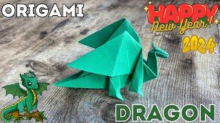 ORIGAMI DRAGON EASY TUTORIAL FOLDING PAPER DRAGON ORIGAMI INSTRUCTIONS  HOW TO MAKE COOL DRAGON