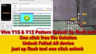 Vivo 1901 Sp flash Tool Y15Y12 Unlock Failed All Tools UmtUnlock Tool One Click sp flash tool Work