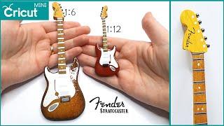 Create Miniature Electric Guitars with your Cricut  Fender Stratocaster  DIY Dollhouse Tutorial