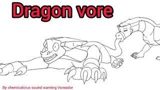 Dragon eat dragon vore #V- ANIM 3 by chemicalcrux sound warning Voreador