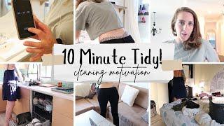 *NEW* 10 MINUTE SPEED CLEAN WITH ME \\ WHOLE HOUSE CLEANING MOTIVATION