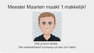 Hoe haal je het meewerkend voorwerp uit een zin?