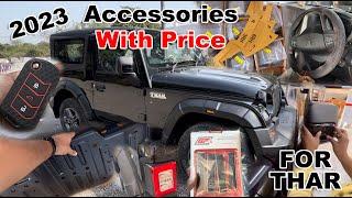 2023 Thar Accessories and Budget Modifications  Official Accessories Under 20000  Thar 4x4 2023