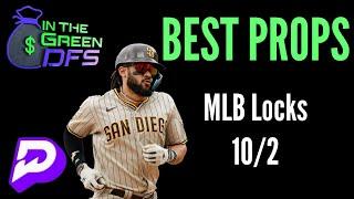 PRIZEPICKS MLB TODAY  BEST 4 BETS  WEDNESDAY 10224