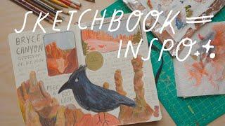 Finding Inspiration  Sketchbook Paint with Me