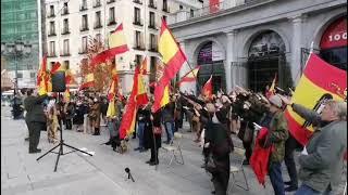 Cara al sol en la Plaza de Oriente 20 N 2021