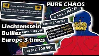 Pure Chaos Liechtenstein bullies Europe 3 different times  Roblox Rise of Nations