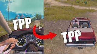 How to shift FPP to TPP for driving in PUBG mobile Glitch using DP-28  BRD Gaming