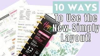 10 Ways to Use the New Simply Layout From the Happy Planner  Walmart Exclusive Planner