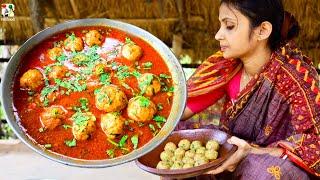 Chicken Kofta Curry Recipe  Chicken ball recipe in bengali style  চিকেন কোফতা রেসিপি  villfood