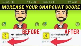 How to Increase your Snapchat score fast in 2023  Snapchat score hack