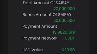 SeAipay free Airdrop 5000 Token  How to Buy Aipay Token 