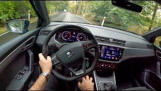 NEW Seat Arona FR 2022 1.5 TSI 150HP  POV Test Drive #937 Joe Black