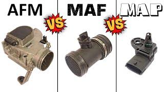 AFM vs. MAF vs. MAP - Air flow SENSORS - HOW they WORK and how they DIFFER from each other