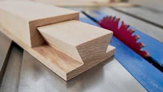How To Make A Sliding Dovetail Joint on the Table Saw  Woodworking