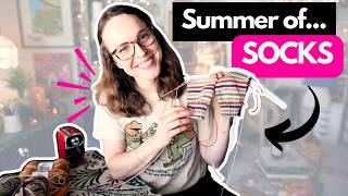 My Summer of SOCKS ️ #knittingpodcast