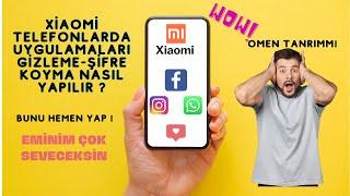 Xiaomi Telefonlarda Uygulamalara Şifre Koyma ÇOK BASİT  #xiaomi #telefon #nasılyapılır #şifre