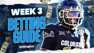 College Football Week 3 Early Picks  Line Movement Predictions 2024