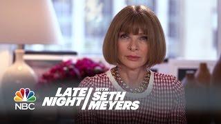 Anna Wintour Comedy Icon - Late Night with Seth Meyers