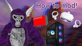 In depth tutorial on how to fix and install mods on gorillatag 2024 #gorillatag #mods #subscribe