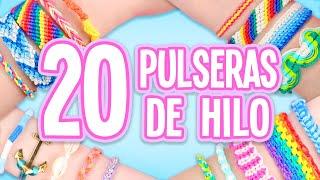 20 IDEAS PARA HACER PULSERAS DE HILO ️COMPILACIÓN - Tutoriales Belen