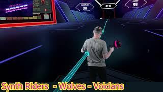 Synth Riders   Wolves - Voicians  - VR Rift S Mixed Reality PCVR LIV