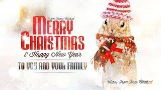 Merry Christmas poster design  Photoshop Tutorial  click3d