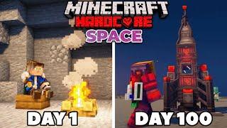 100 Days of Hardcore Minecraft But Its a Modded Space World