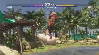 DOA6 Bass Vs Ayane Muscle Buster ending