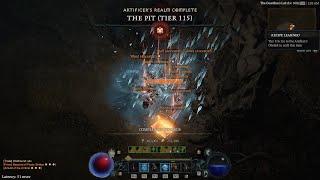 Diablo 4 Season 4 Blizzard Sorcerer Clear Tier 115 Pit - 1436 not immortal prepatch