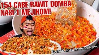 PERJUANGAN MUKBANG NASI SAMBEL 154  CABE RAWIT