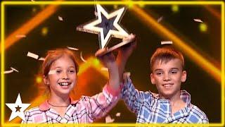 Young Aerial Dance Duo Win the GOLDEN BUZZER in an EMOTIONAL Audition  Kids Got Talent