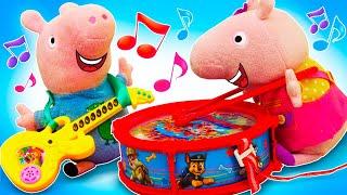 Свинка Пеппа и музыкальная группа Видео для детей про игрушки Peppa Pig