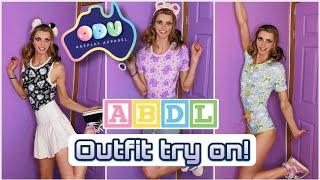 Adult Baby Outfit Try On