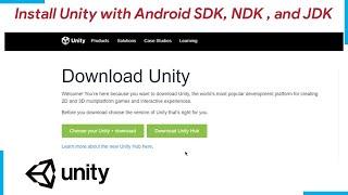 Bagaimana Cara Termudah dan Terbaik Install Unity dan Android SDK NDK serta JDK