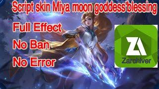 Script Skin Anniversary miya moon goddess Full Effect