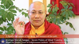 Seven Points of Mind Training - Slogan 5