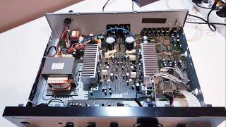 Pioneer A-10-K Amplifier Look inside - after repair and maintenance