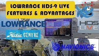 Feature walkthrough of Lowrance HDS 9 Live fish finder