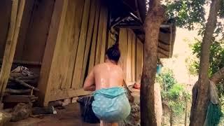 beautiful village girls bathing