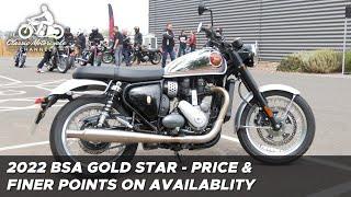 2022 BSA Gold Star - price distribution warranty servicing & delivery