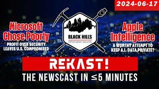 REKAST - Talkin Bout infosec News 2024-06-17 #infosecnews #cybersecurity #podcast  #podcastclips